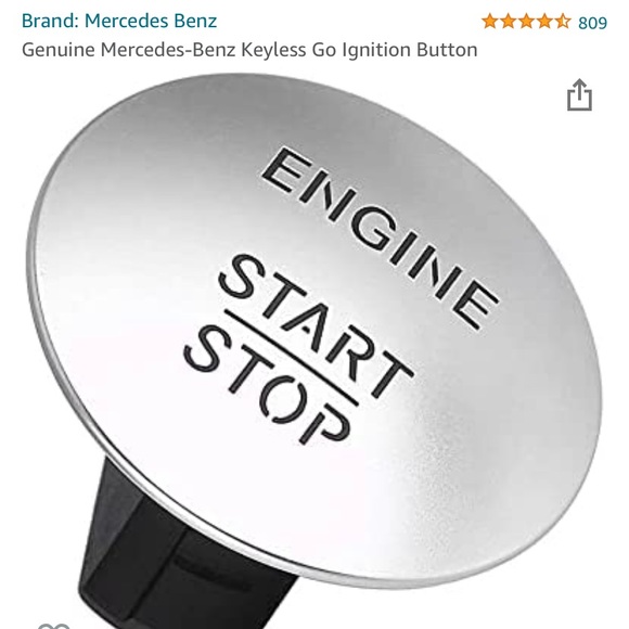 Genuine Mercedes-Benz Keyless Go Iqnition Button - Picture 1 of 4